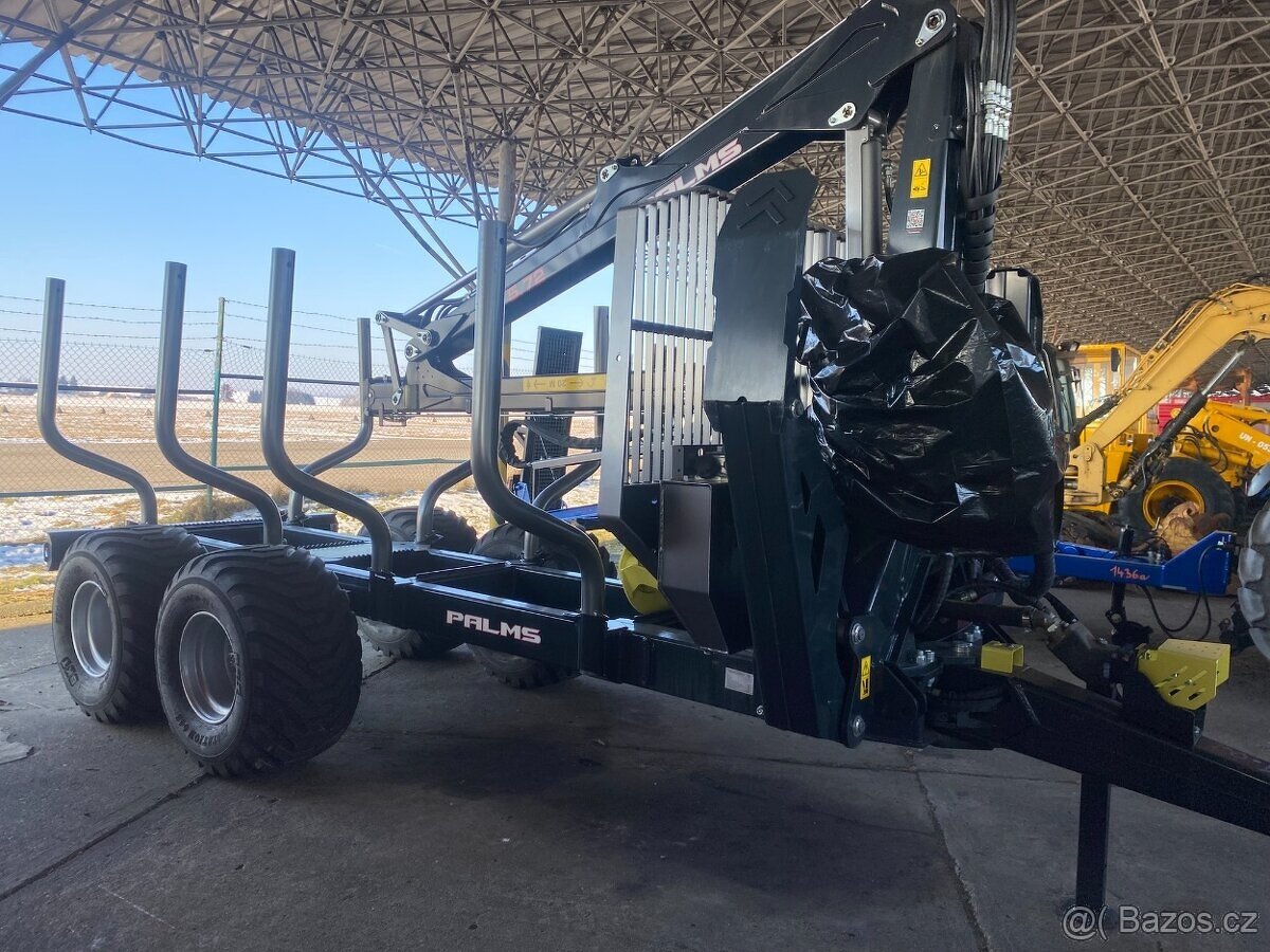 Vyvážecí vlek Palms 10D + hydraulická ruka 5,72 skladem