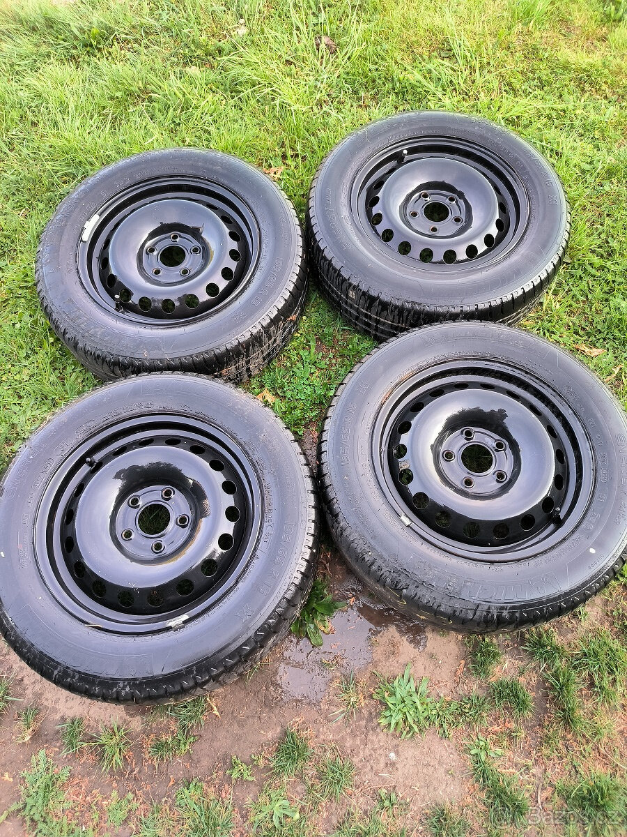 4 letní kola PEUGEOT 15´,5x108, 195/65/15