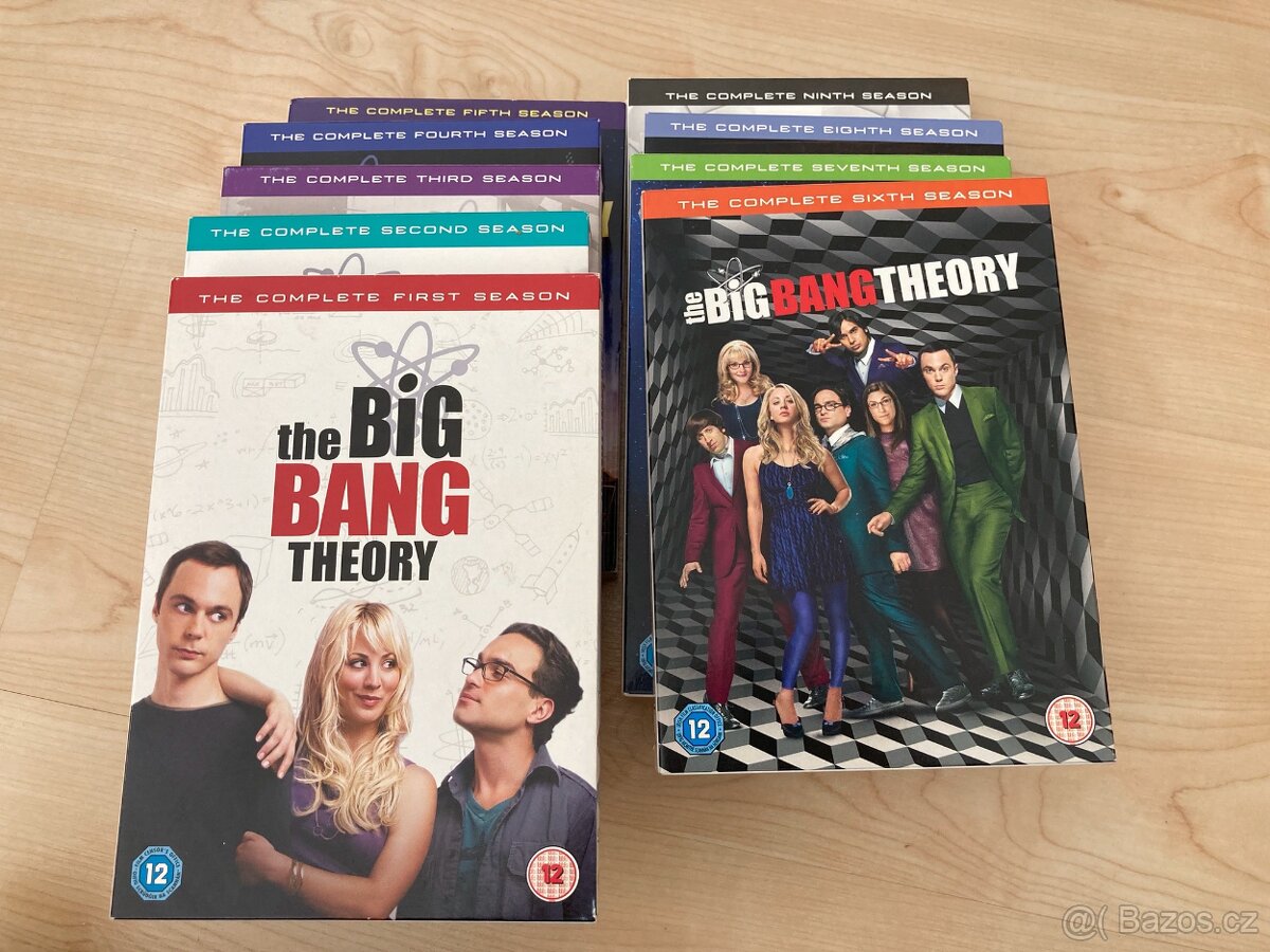DVD Big Bang Theory 1-9 serie. English audio