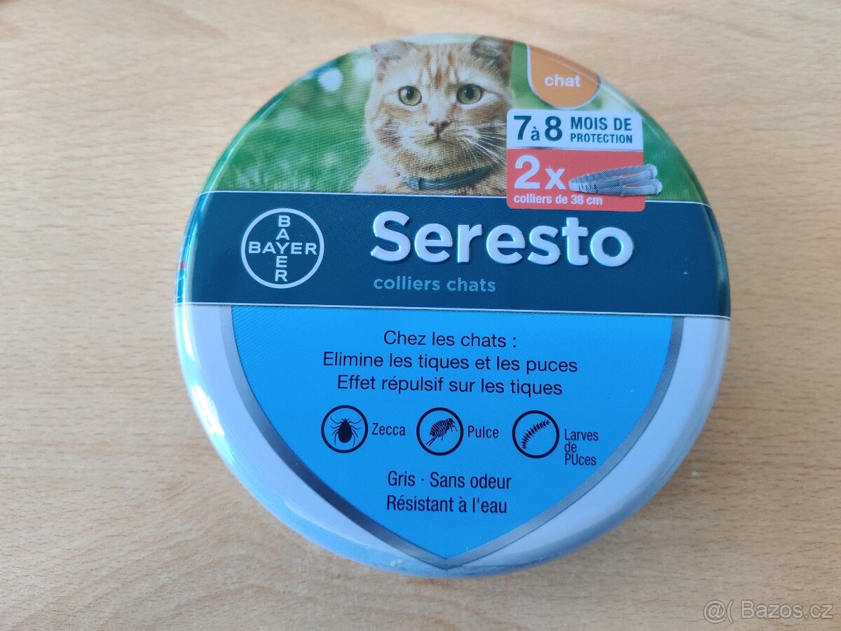 Antiparazitní obojek pro kočky Foresto (Seresto)