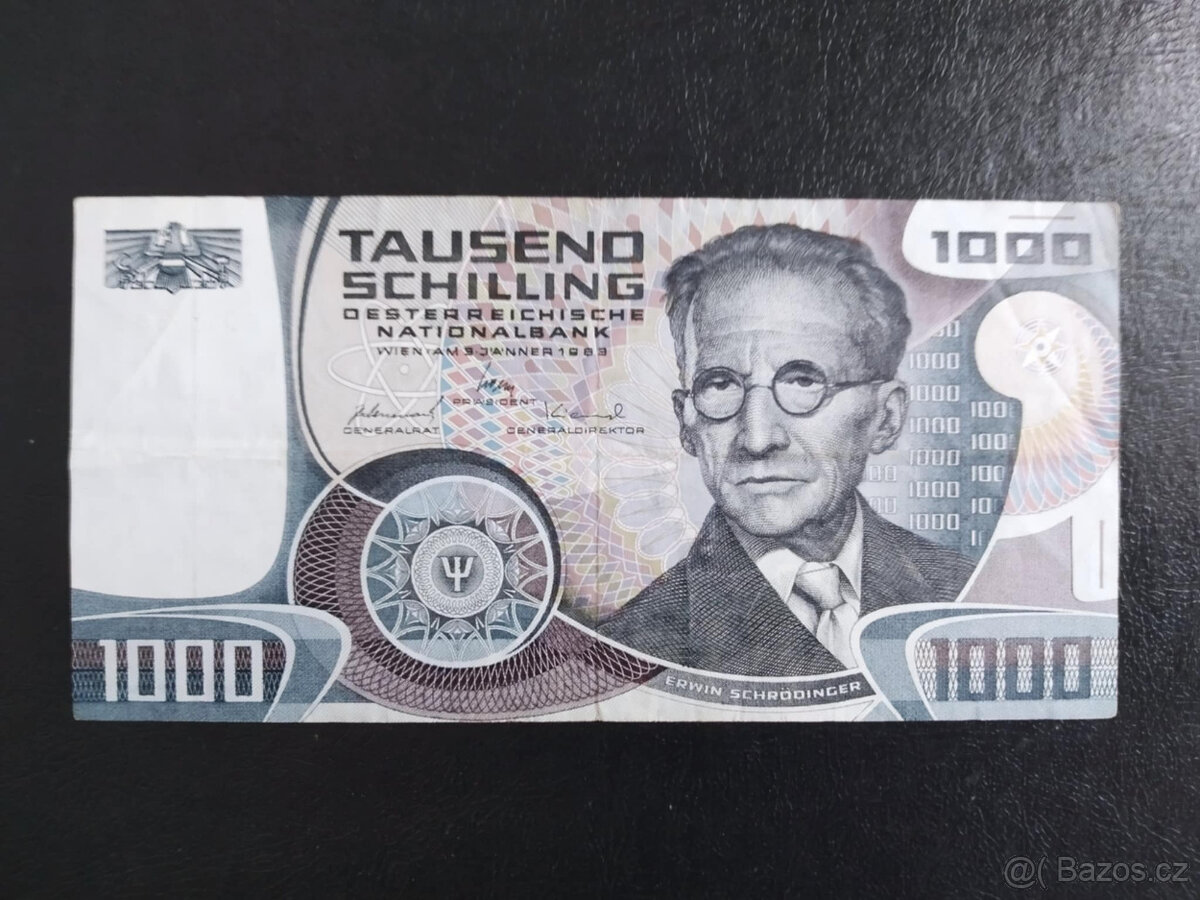 BANKOVKA RAKOUSKO 1000 SCHILLING 1983