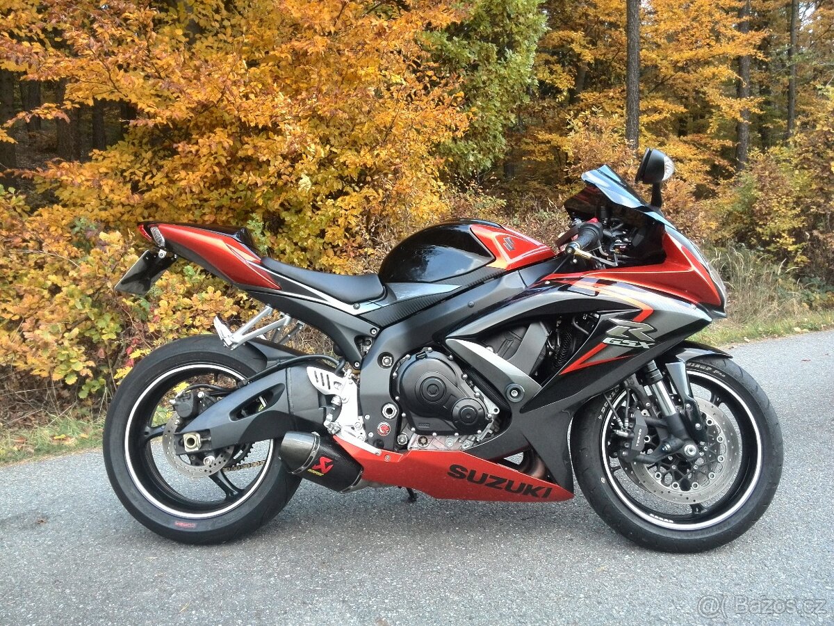 Suzuki GSX-R 750 roky 2008, 2009, 2010 okruhovka - poptávka