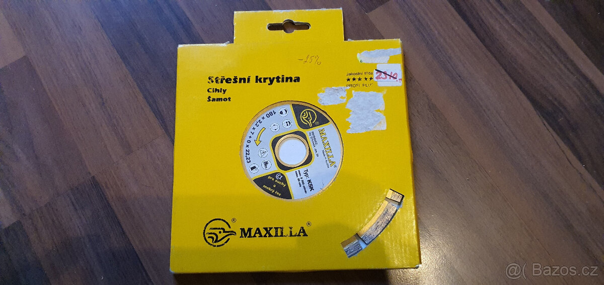 PROFI DIAMANTOVÝ KOTOUČ - MAXILLA KSK 180 - SEGMENTOVÝ