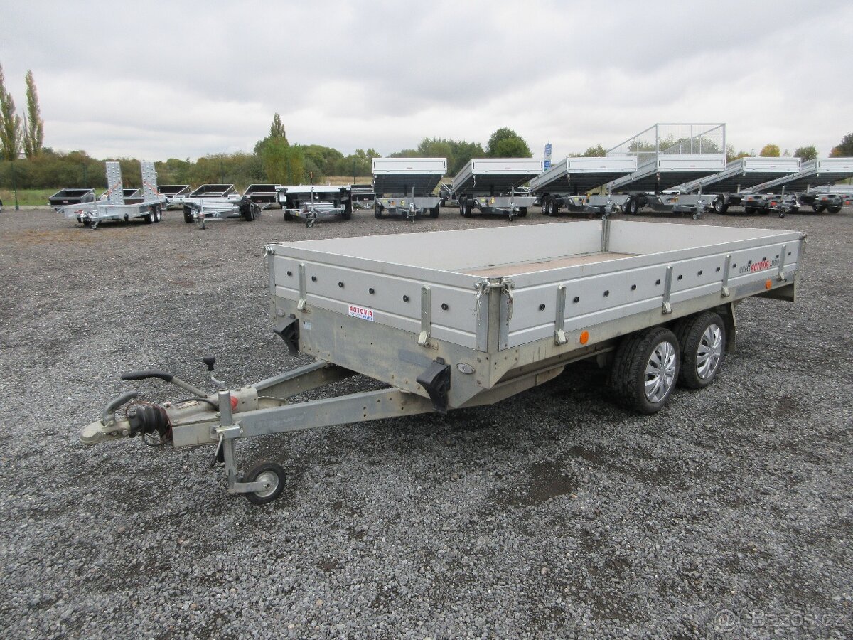 Bazarový brzděný přívěs TMD 2,7T B2 3,65x1,70/0,30
