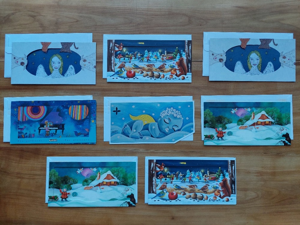 Unikátní vánoční pohlednice - Konto Bariéry - Josef Paleček