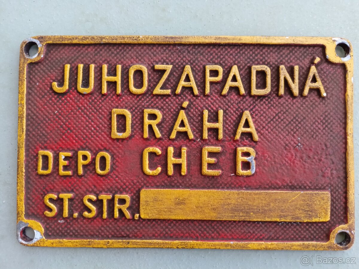 Lité štítky z lokomotivy - domovenky