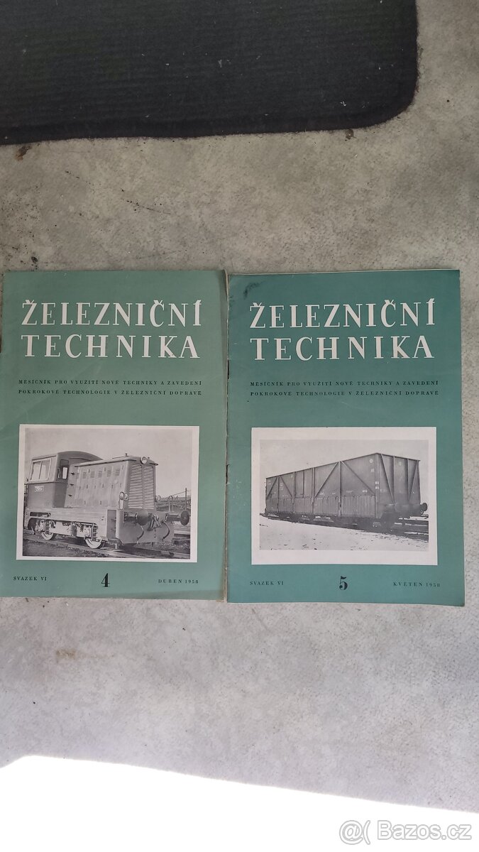 Časopisy Železniční technika 1958, čísla 4-5