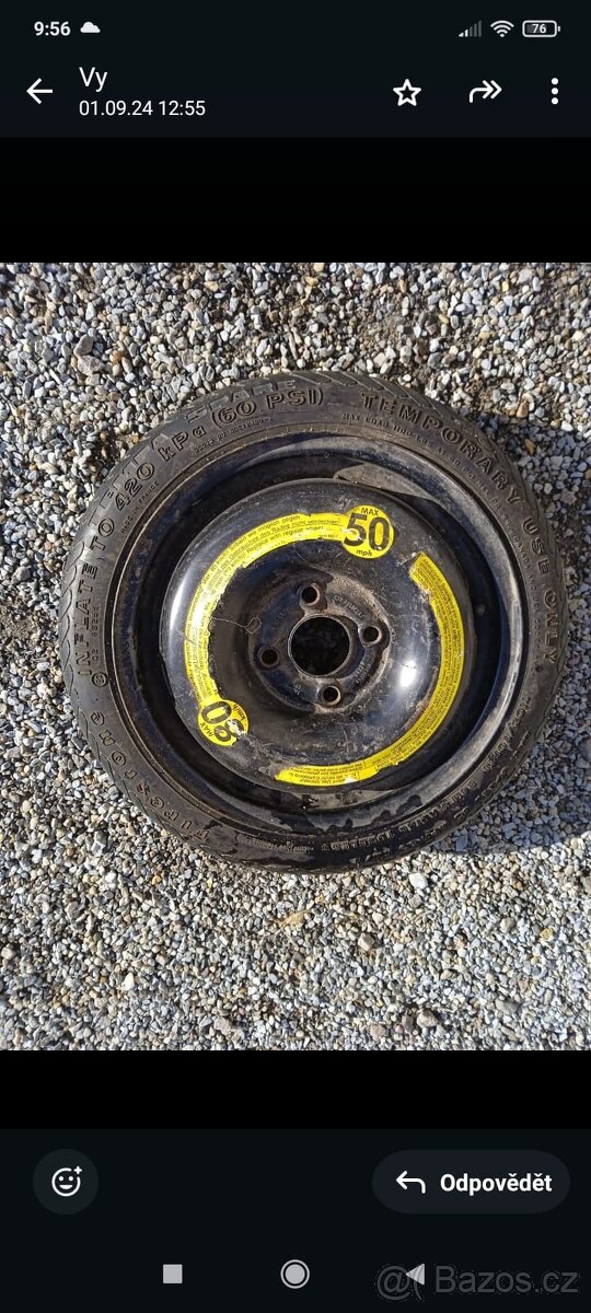 Dojezdové kolo 4x100 R14