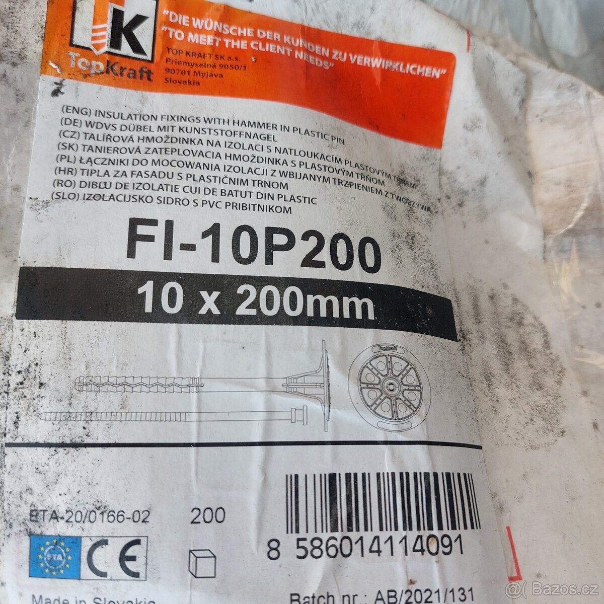 fasádní hmoždinky