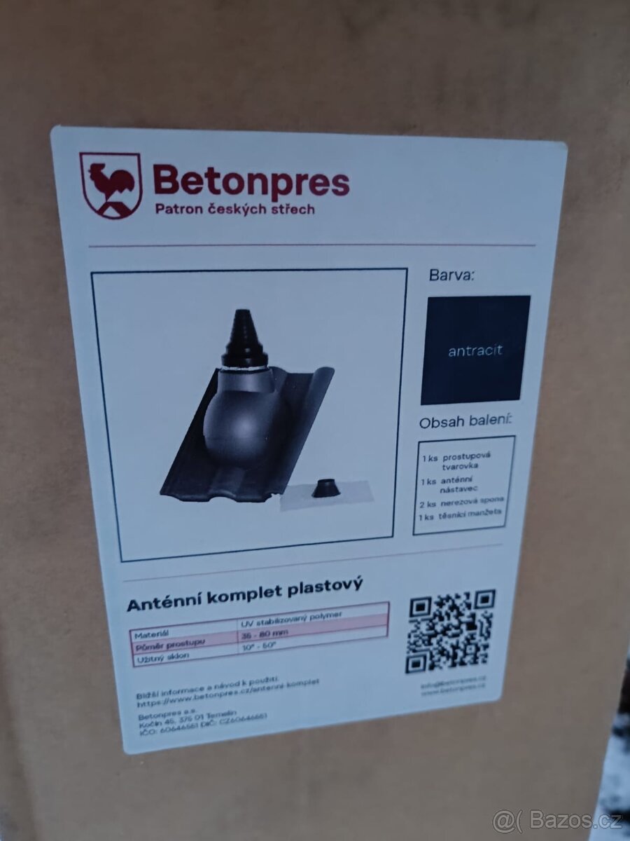 Anténní komplet Betonpres antracit