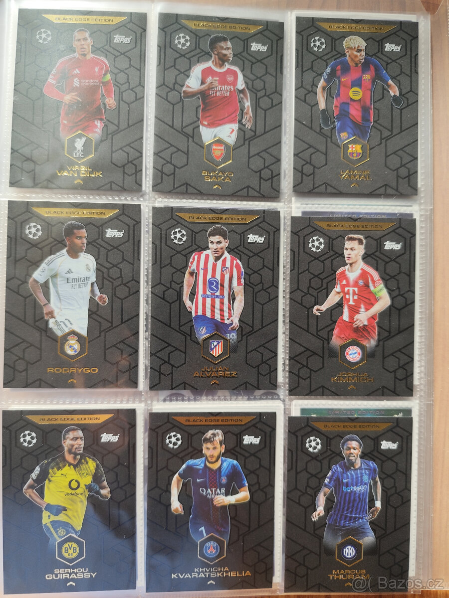 Fotbalové kartičky Match Attax 2025/26 Black Edge