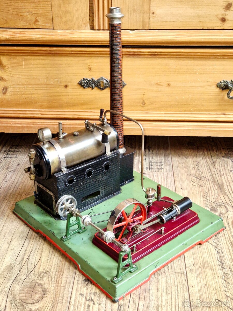 Starožitný parní stroj Josef Falk - Bing Werke, JF BW, 1932