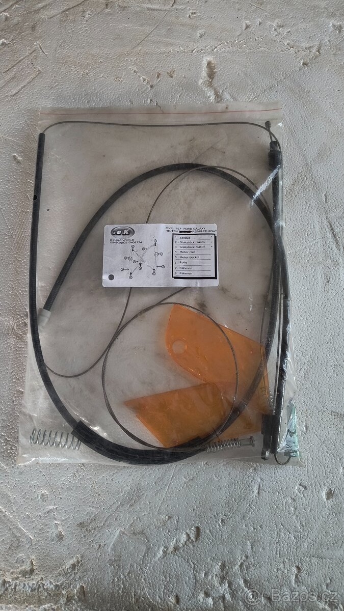 Opravná sada pro zadní stahovačku oken Galaxy Sharan Alhambr