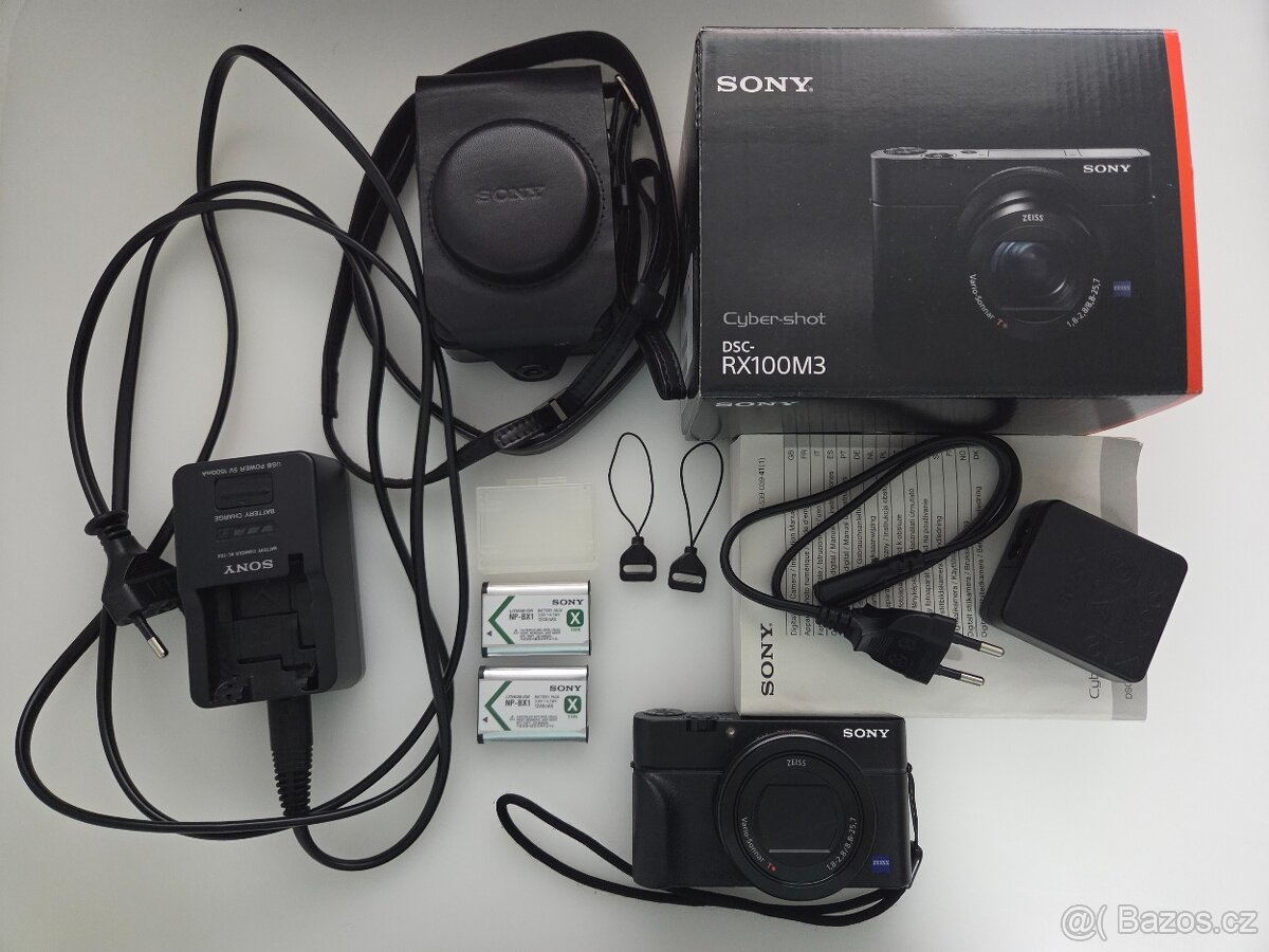 SONY DSC-RX100M3 + originální příslušenství