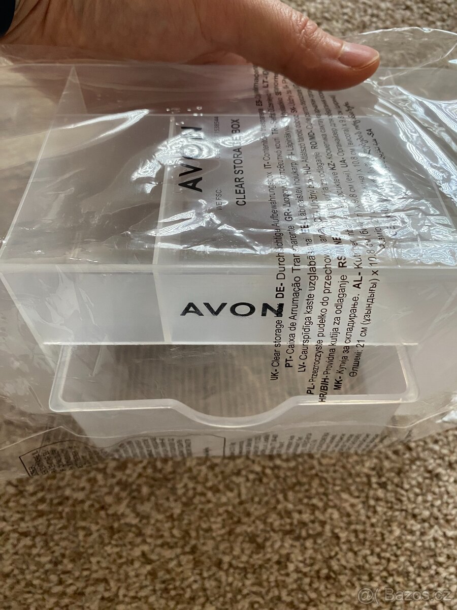 Nový dámský plastový box Avon na šmínky, kosmetiku