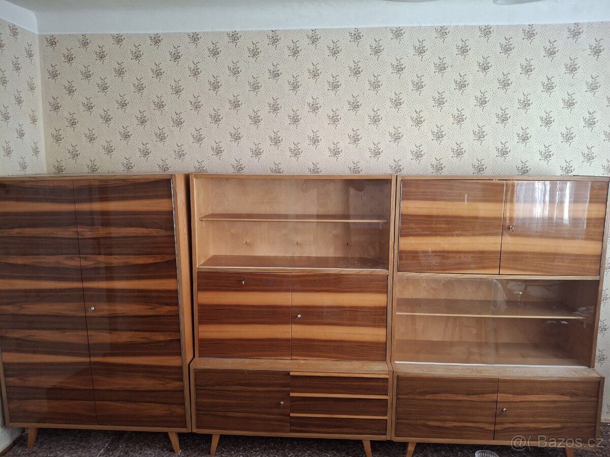 retro obývací stěna