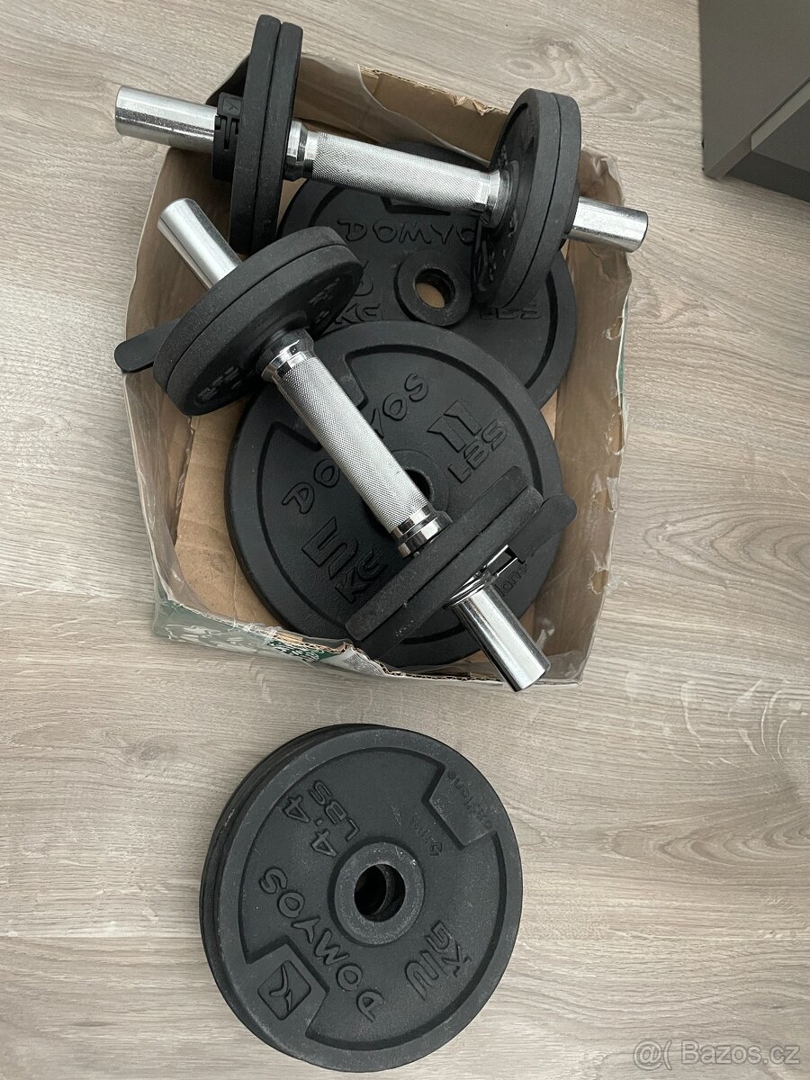 Činky nakládací celkem 2x26kg