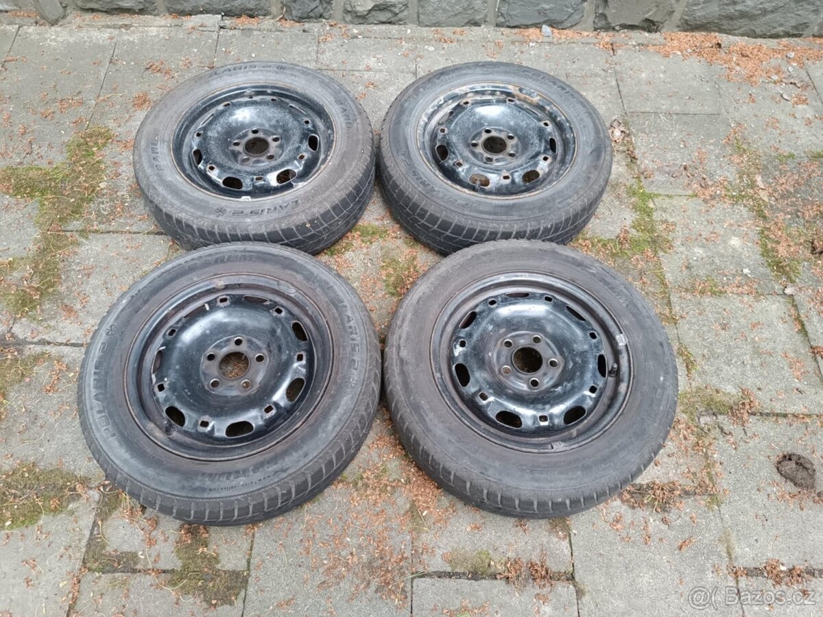 Plechové disky R14 + 1 pneumatika