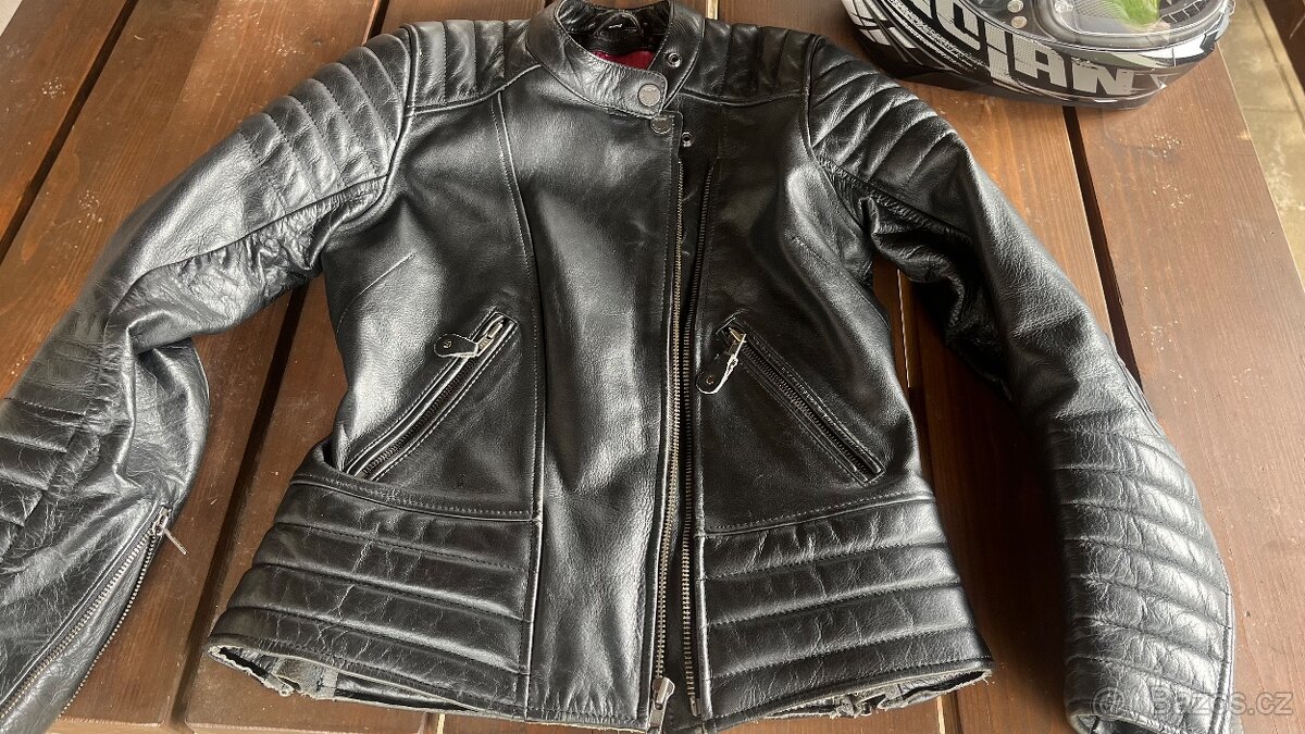 Dámská kožená bunda na moto 4SR vel.36