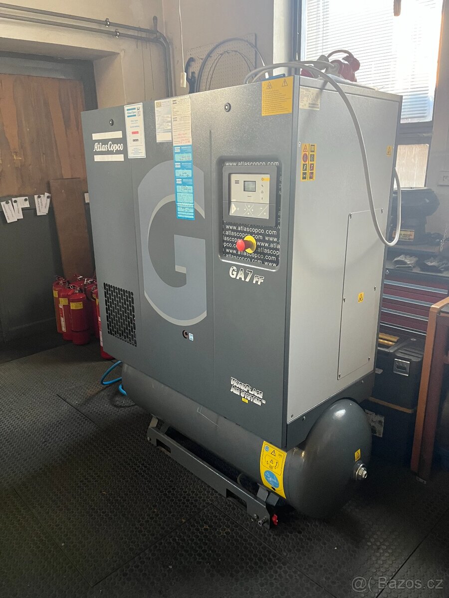 Šroubový kompresor Atlas Copco GA7FF