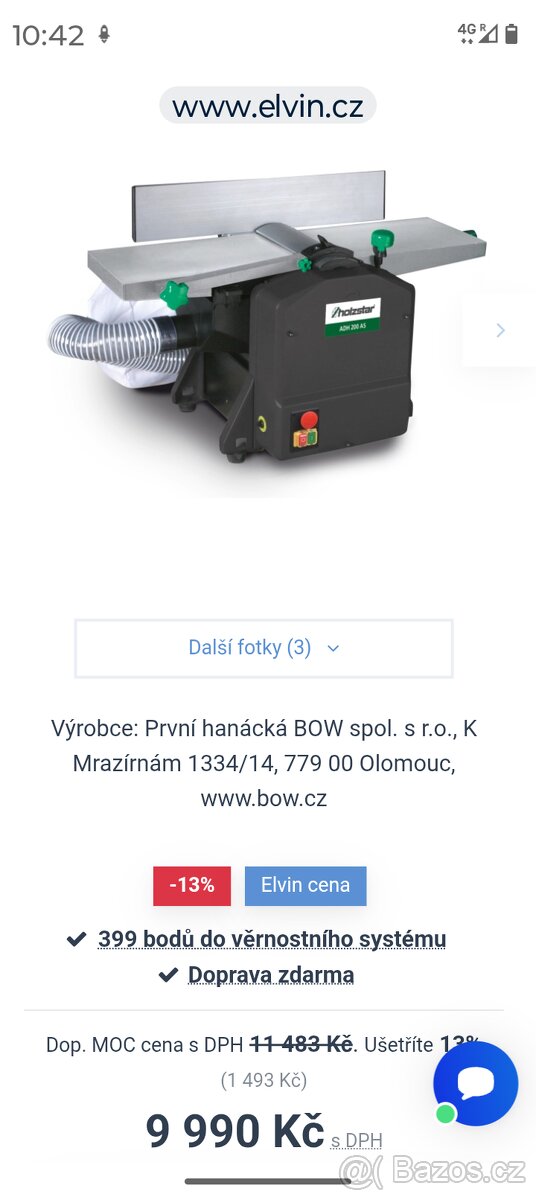Hoblovka s potahem a odsáváním