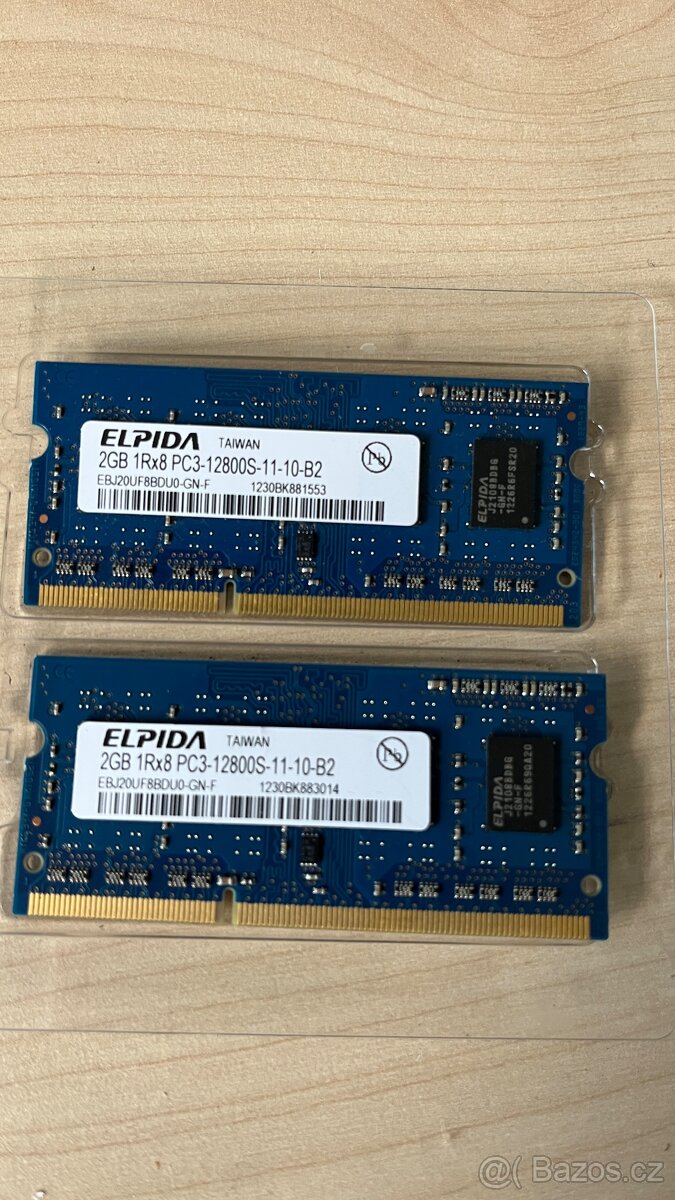 Elpida 2GB 1Rx8 PC3 - 2ks
