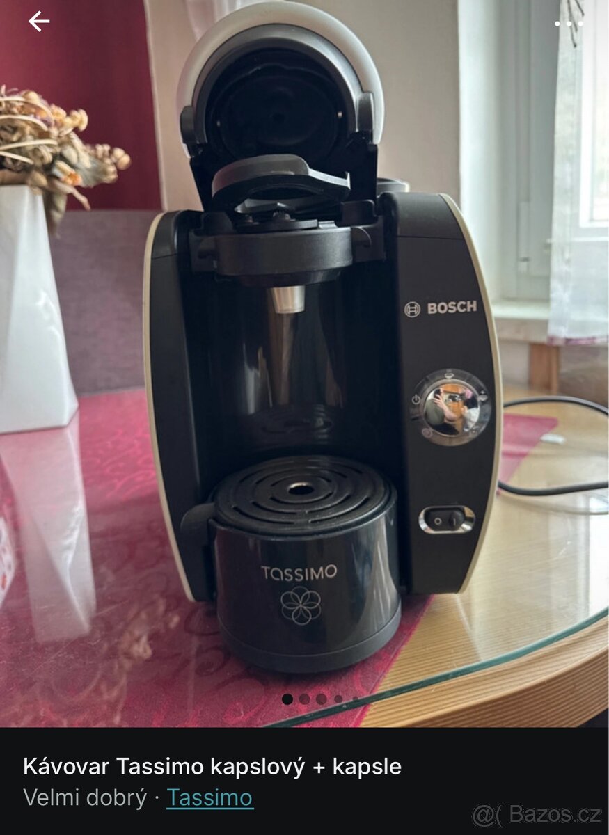 Kávovar TASSIMO kapslový +kapsle
