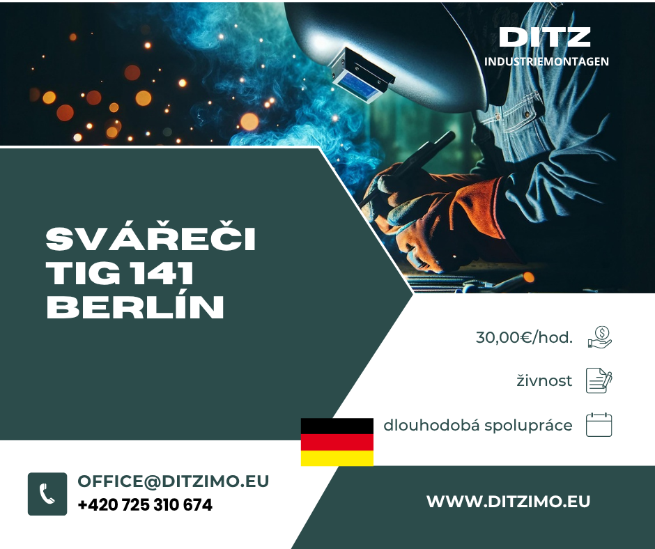 Dlouhodobý projekt pro svářeče TIG 141, Berlín, GER
