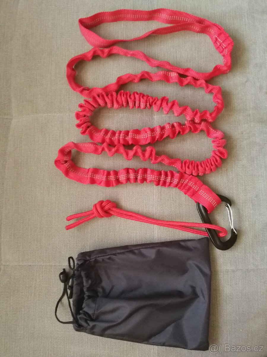 táhlo, tažné lano pro děti na kolo nebo lyže