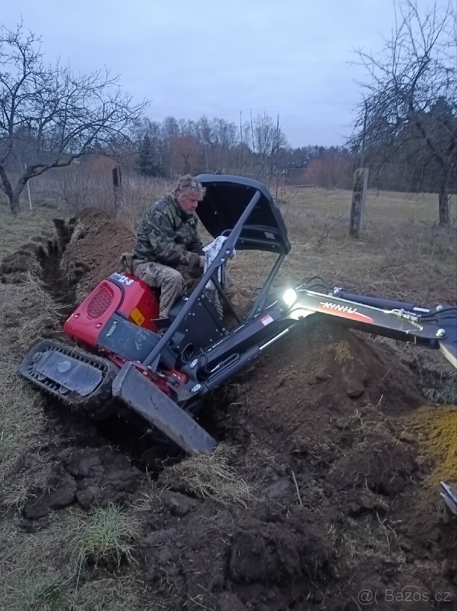 Pronájem minobagru BEZ MTH