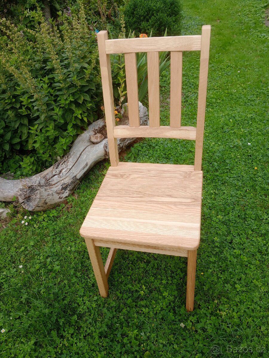 Jídelní židle zátěžová dub masiv