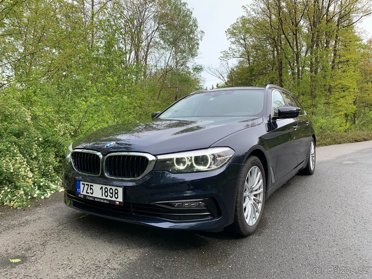 BMW 520d G31 Touring, 2018, DPH, tažné, nezáv. topení