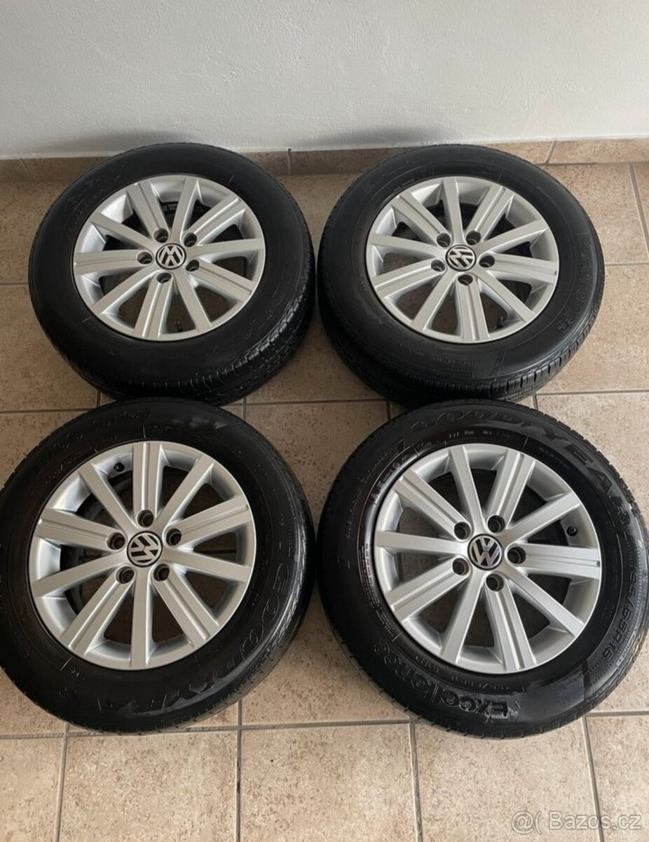 Alu kola vw 5x112 r15 6,5j et50 pneu 195/65/15