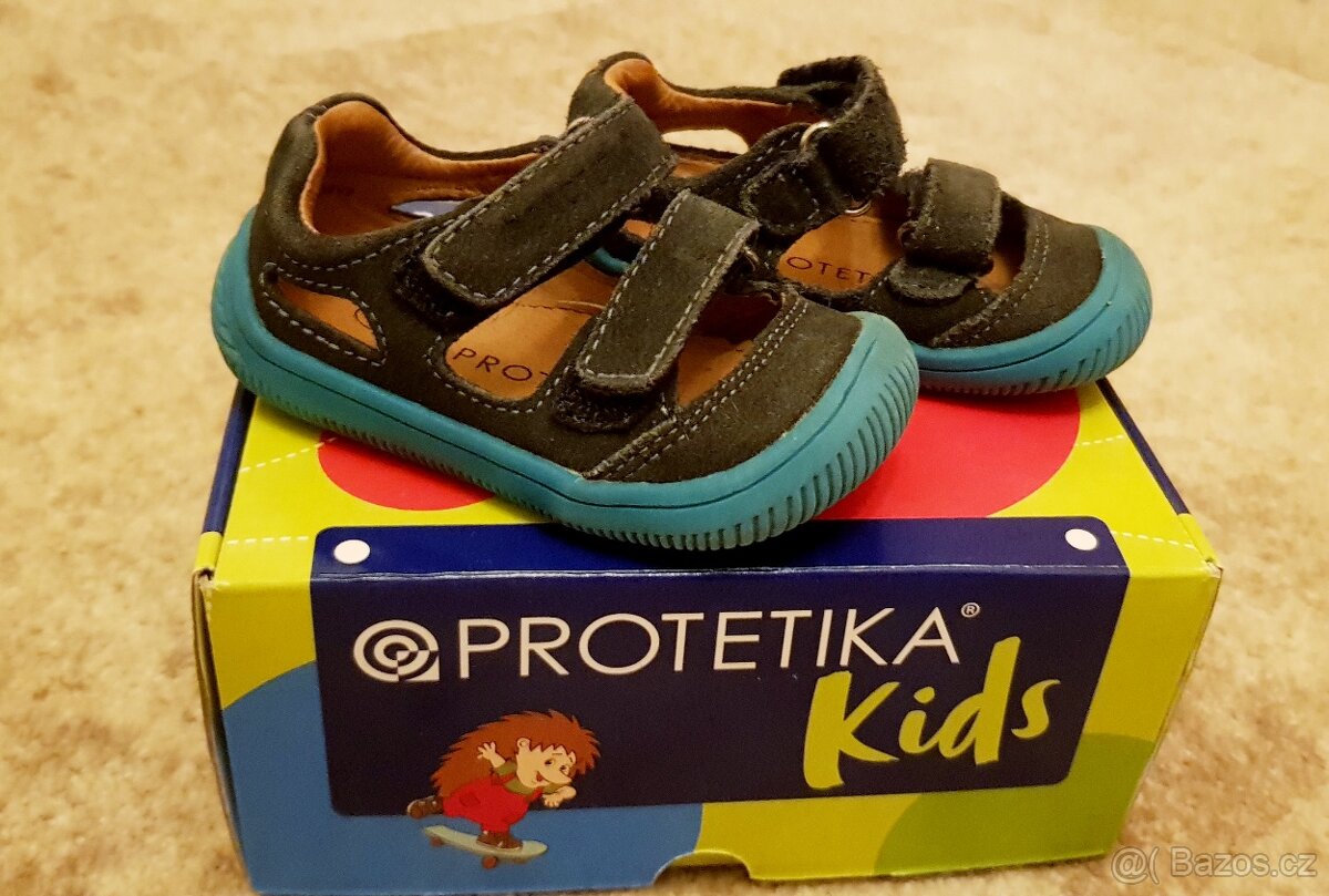 Protetika Barefoot letní dětské kožené barefoot boty vel.19