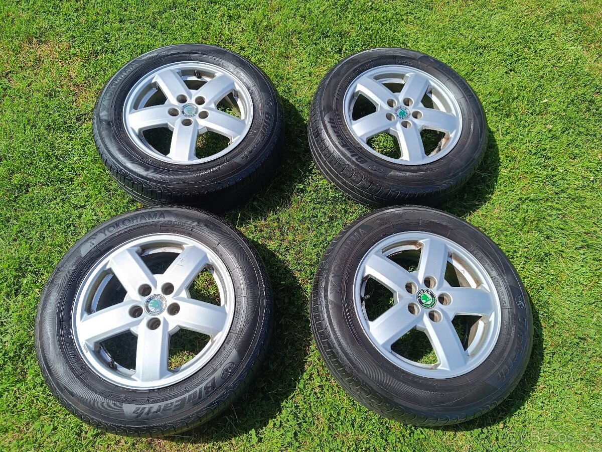 Letní originální ALU kola Octavia 1 195/65 r15