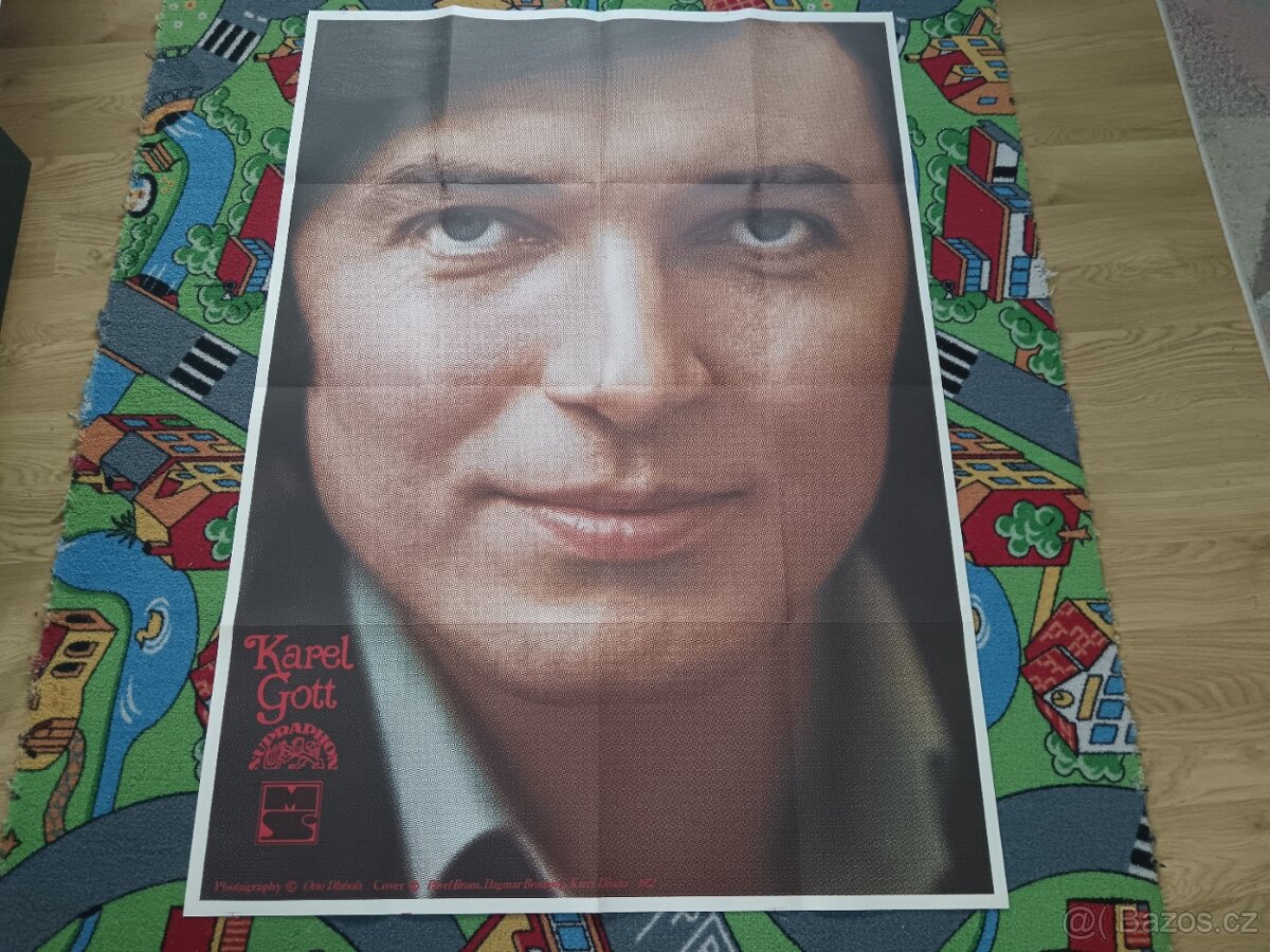 Obrovský plakát A0 Karel Gott 1972