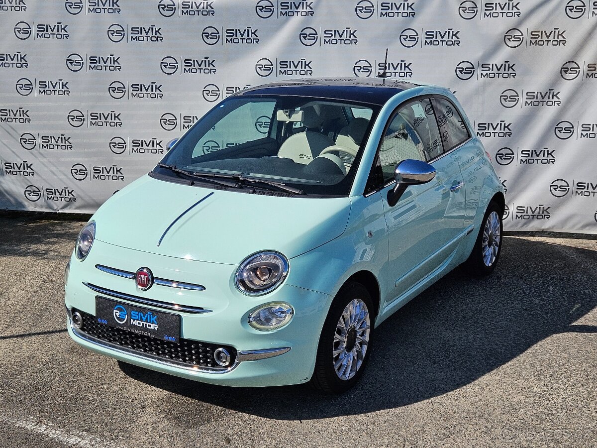 PRODÁNO - Fiat 500 Lounge 1.2 51kW Facelift PANO KLIMA