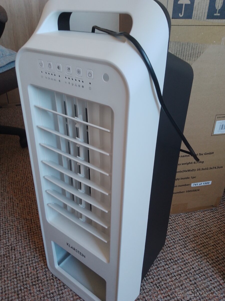 ochlazovač Klarstein s dálkovým ovladačem.