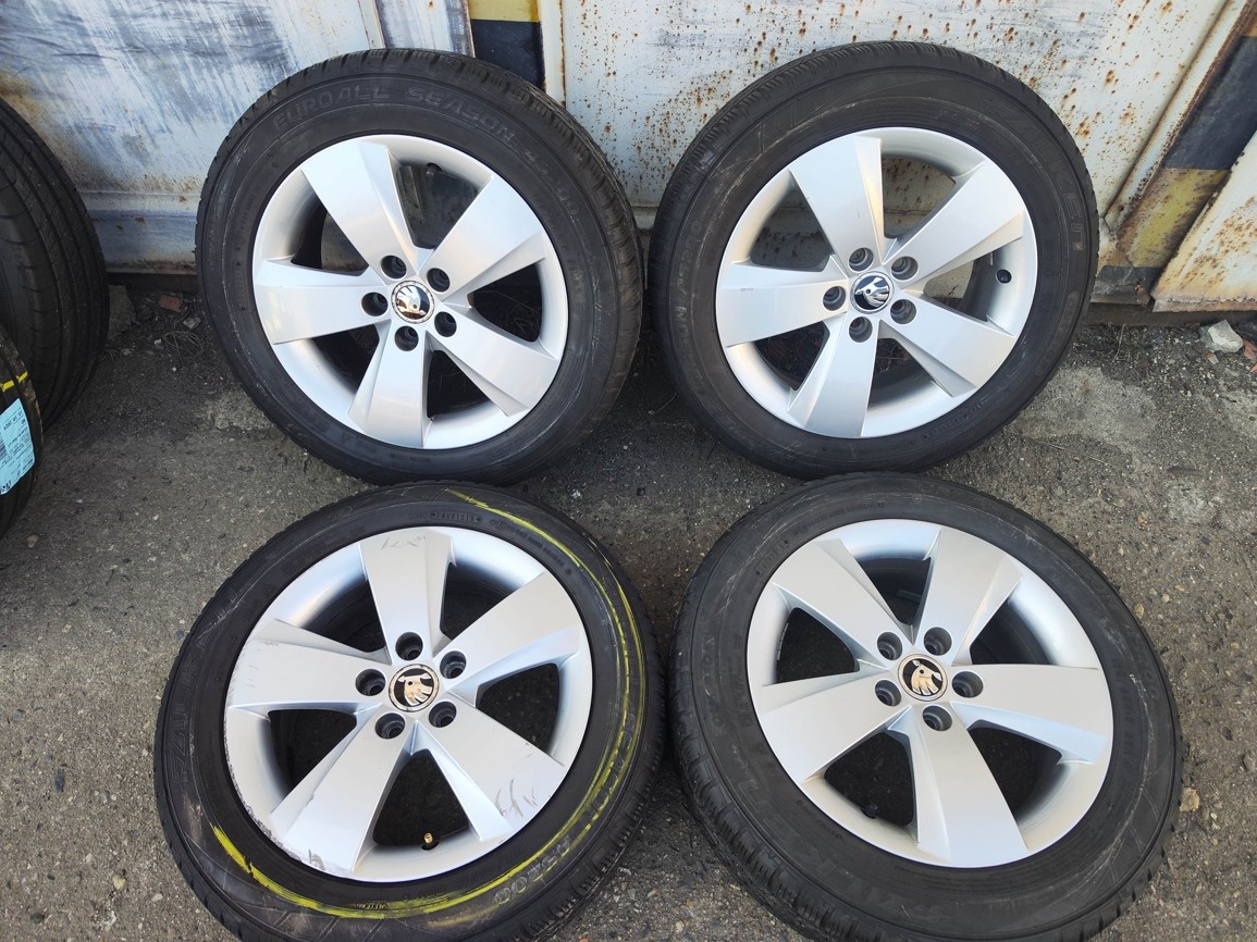 15"celoroční alu sada Mato 5x100 origo Rapid Fabia 3 Polo