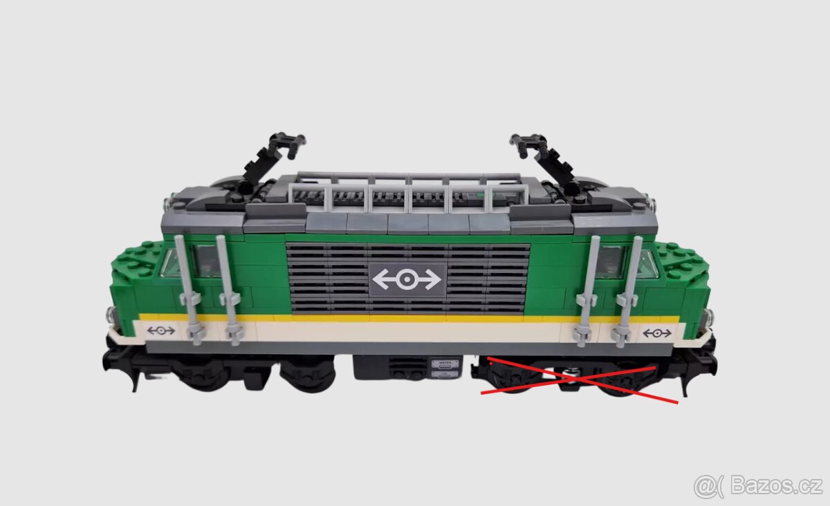 NOVA LEGO vlak lokomotiva ze setu 60198 bez motoru a powered