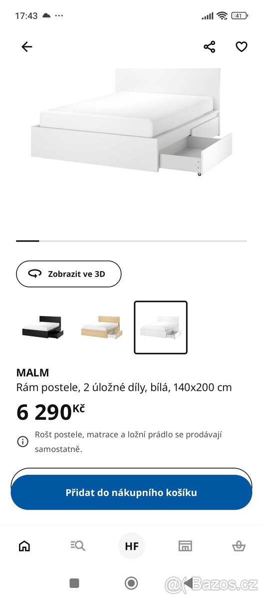 Postel ikea