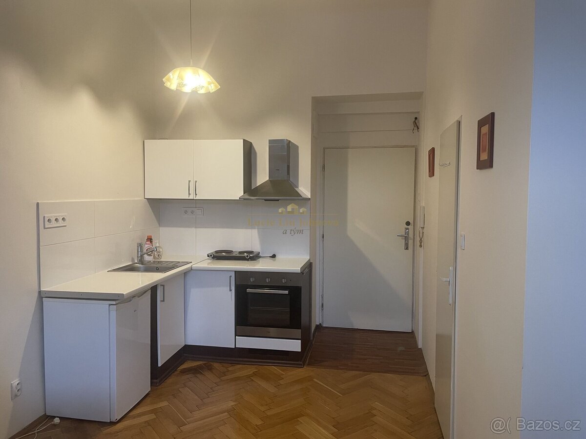 Pronájem bytu 1+kk, 17 m², Praha 10 – Vršovice, ulice Holand