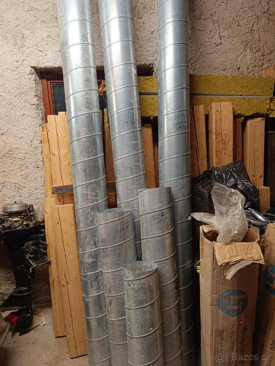 Spiro potrubí + příslušenství