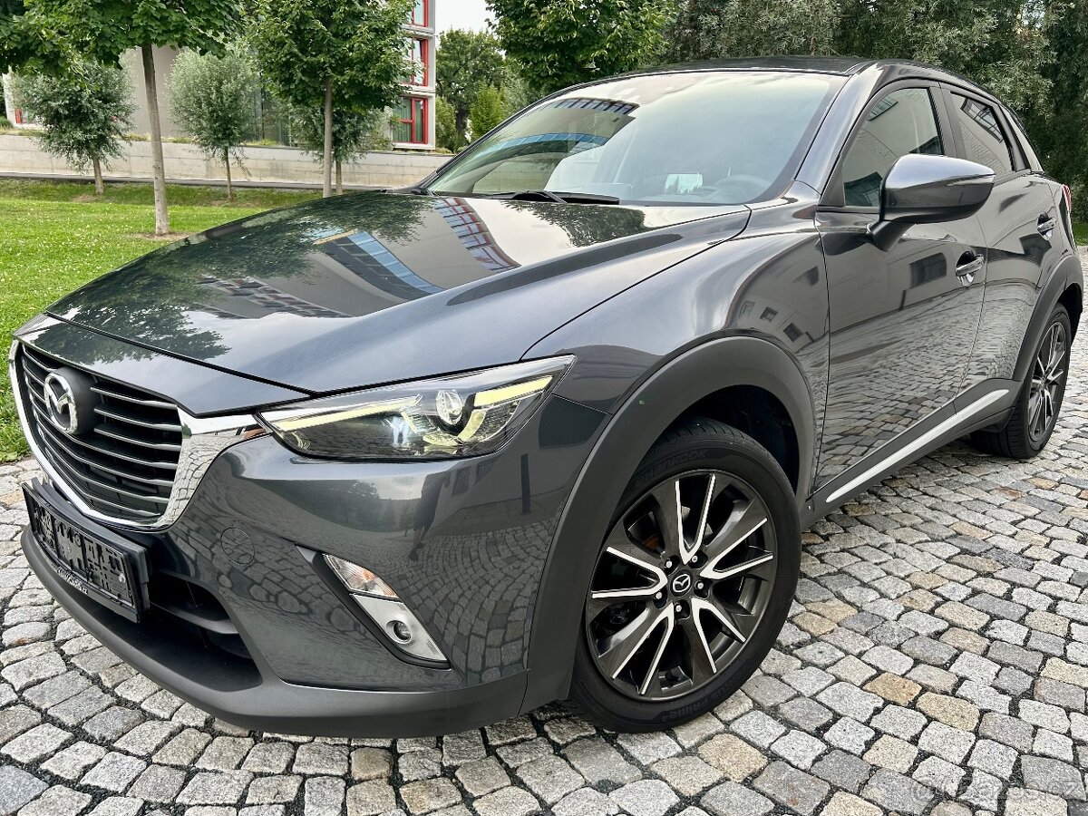 MAZDA CX-3 2.0i 110KW 4x4 KUŽE-LED-KAMERA-NAVI-HEADUP-VYHŘEV