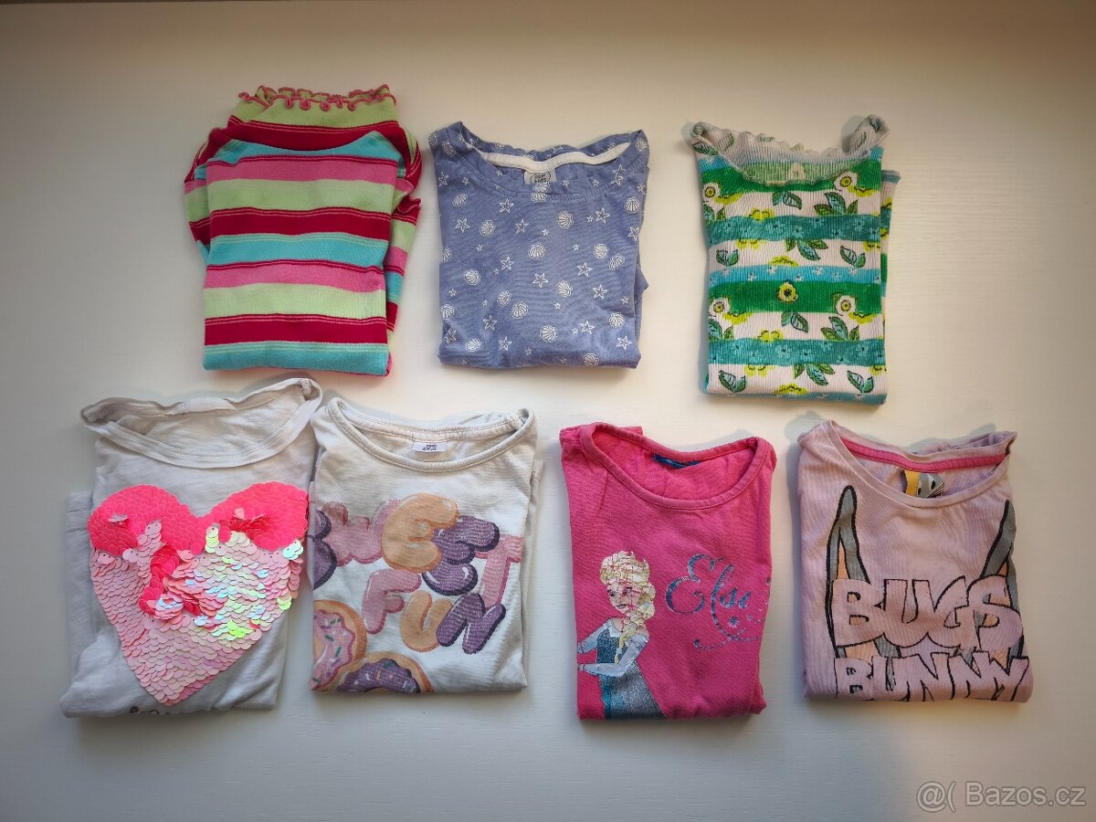 Dívčí trika vel. 110, CENA ZA VŠE