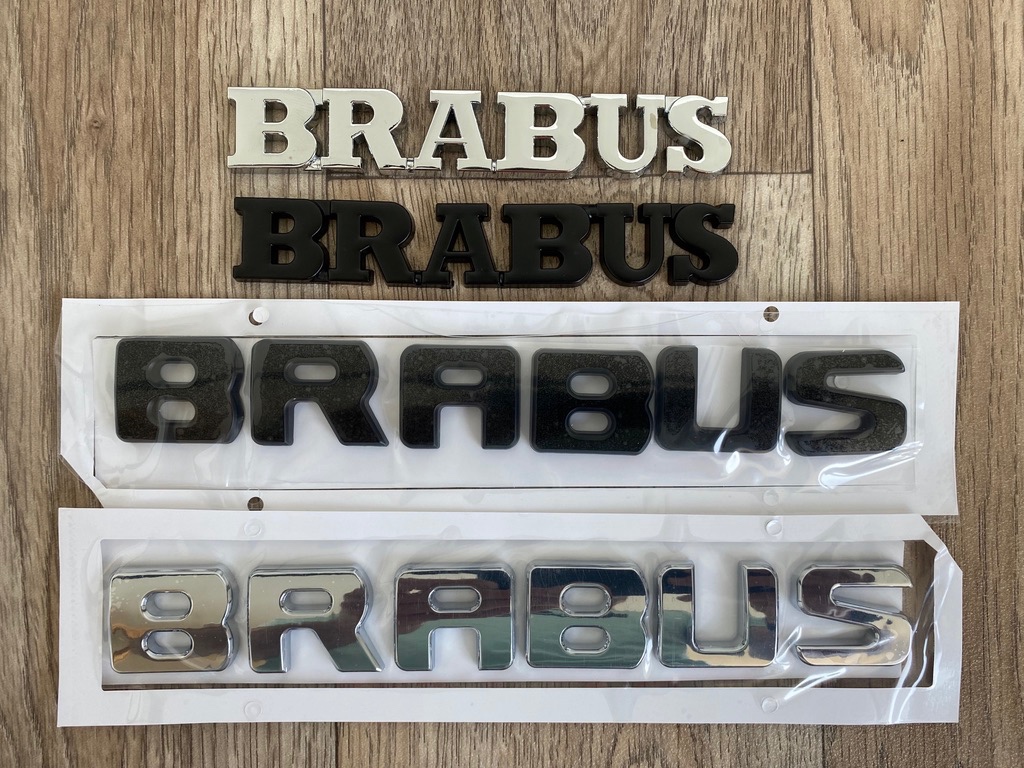 Brabus - Mercedes Benz 1x znak na kufr - blatníky