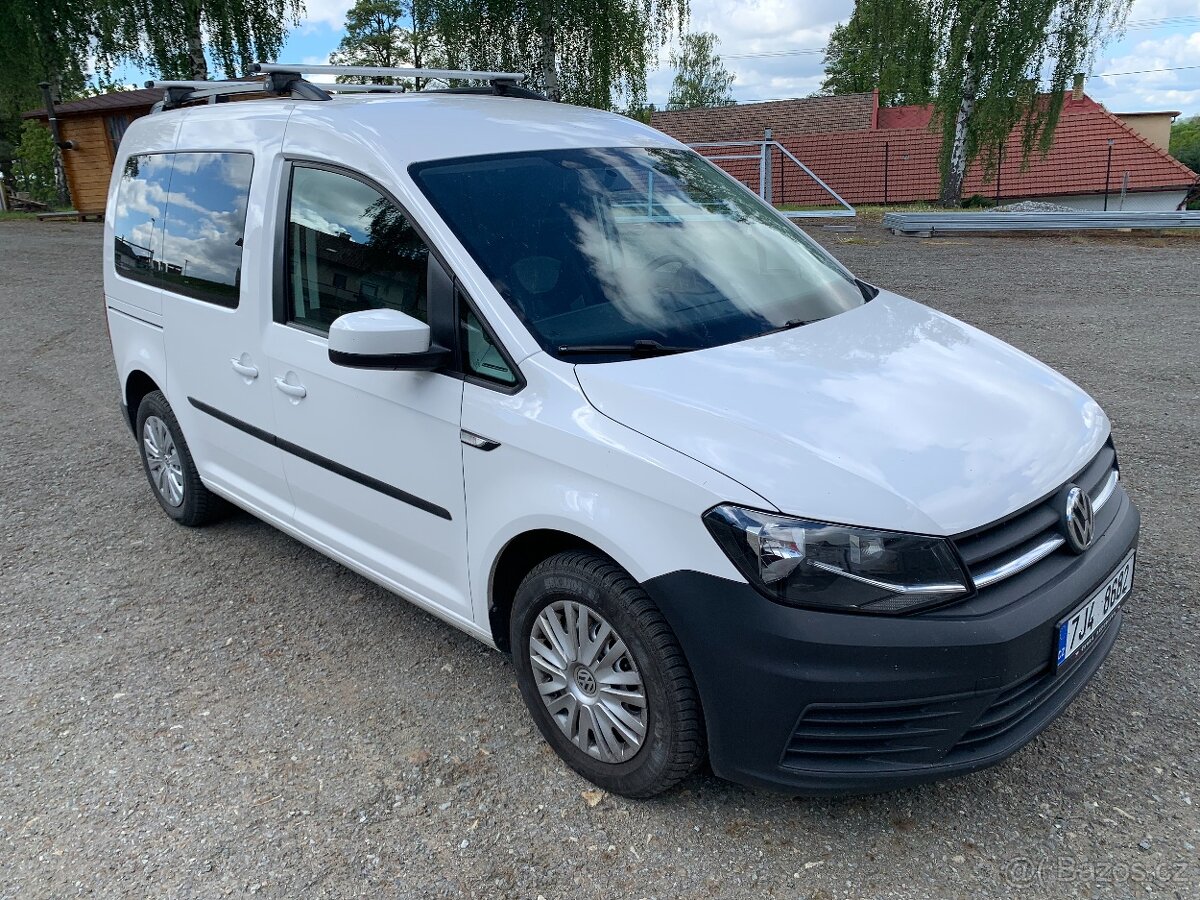 VOLKSWAGEN CADDY 1.0 TSI 75kW, 2019, ČR, jen 74.000 km, DPH,