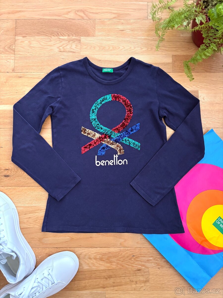 BENETTON JAKO NOVÉ krásné tričko 146-150, 10-11r