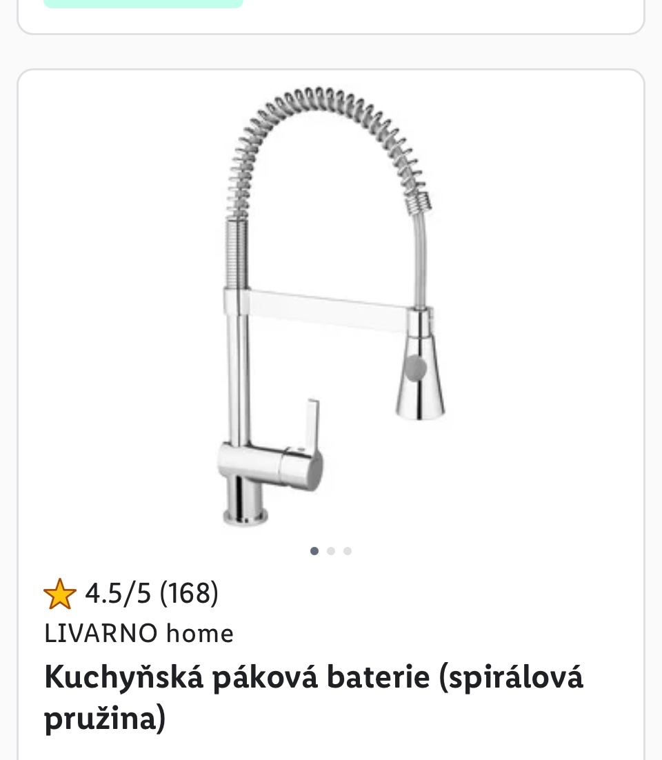 Páková dřezová baterie