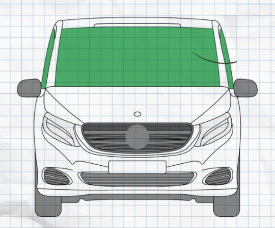Sada slunečních clon Mercedes-Benz VITO